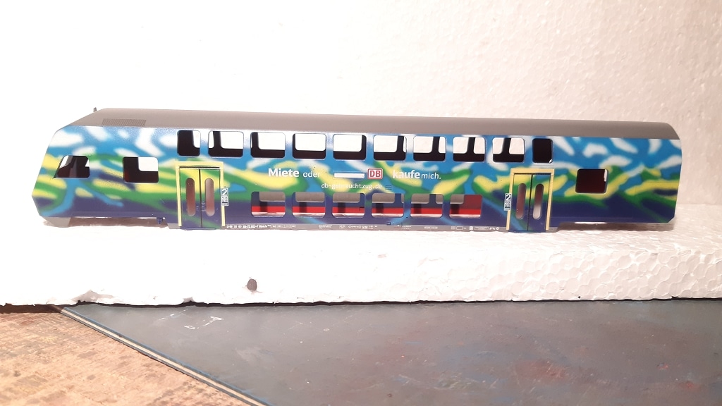 Doppelstocksteuerwagen Miete mich DB Gebrauchtzug im Touristikdesign Basis Märklin H0 1:100