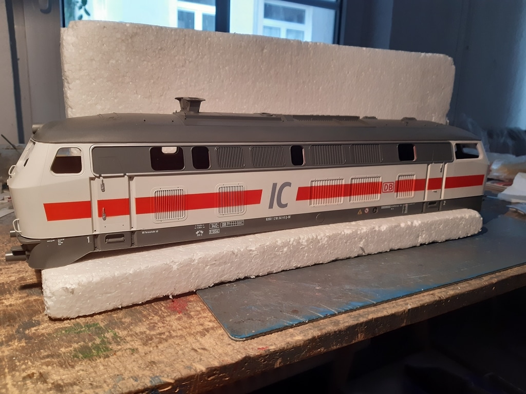 BR 218 341 IC Look DB auf Basis Märklin BR 218  Spur 1