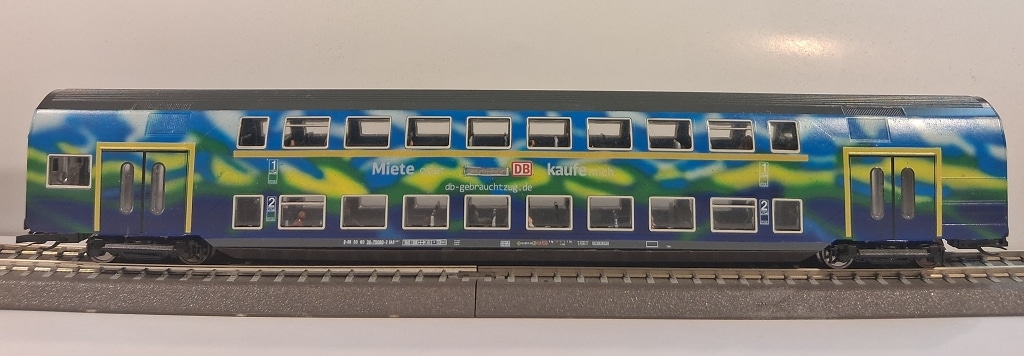 Doppelstockwagen 2. Klasse Miete mich - Kaufe mich DB Gebrauchtzug Touristikdesign Basis Piko