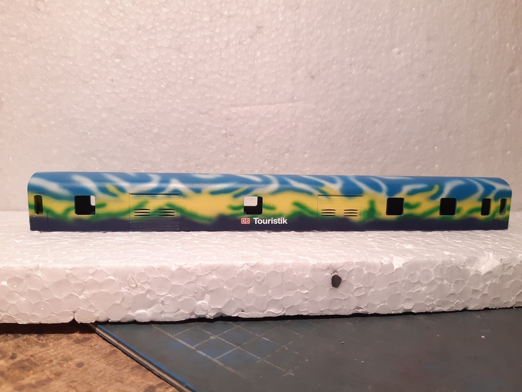 Gepäckwagen DB Reise und Touristik 1995 auf Basis 3D Druck Resin in TT