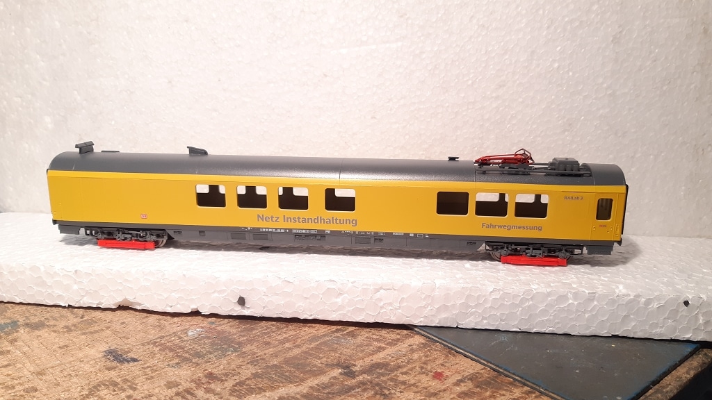 RAILab3 Messwagen Netz Instandhaltung auf Basis Fleischmann H0