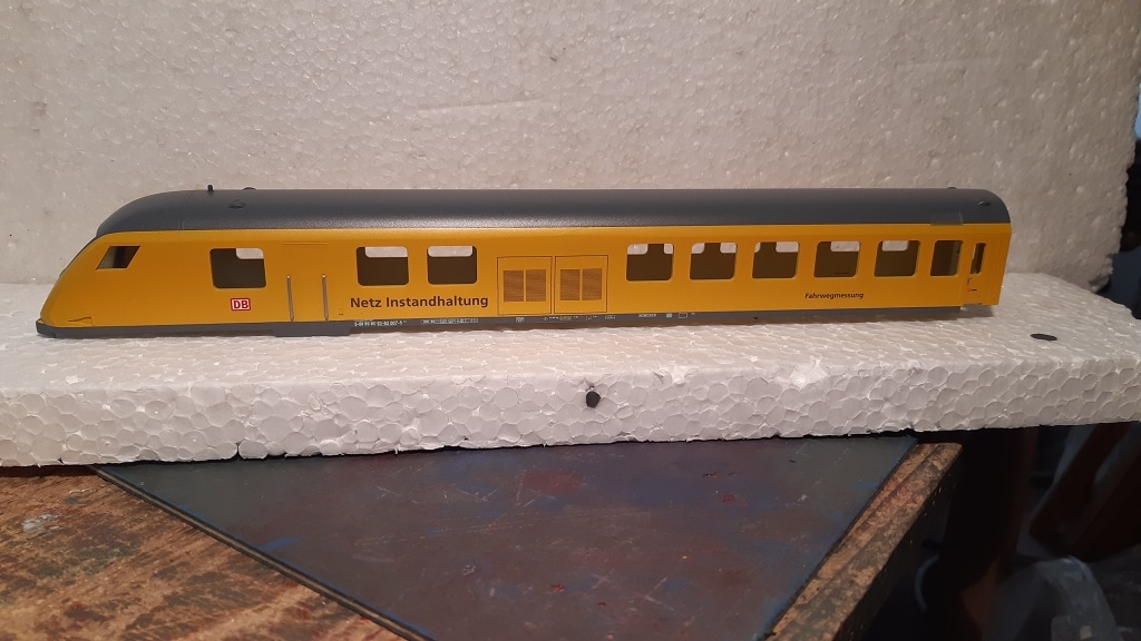 IC Steuerwagen als Netz Instandhaltung Fahrwegmessung zum RAILab3 Basis Fleischmann H0