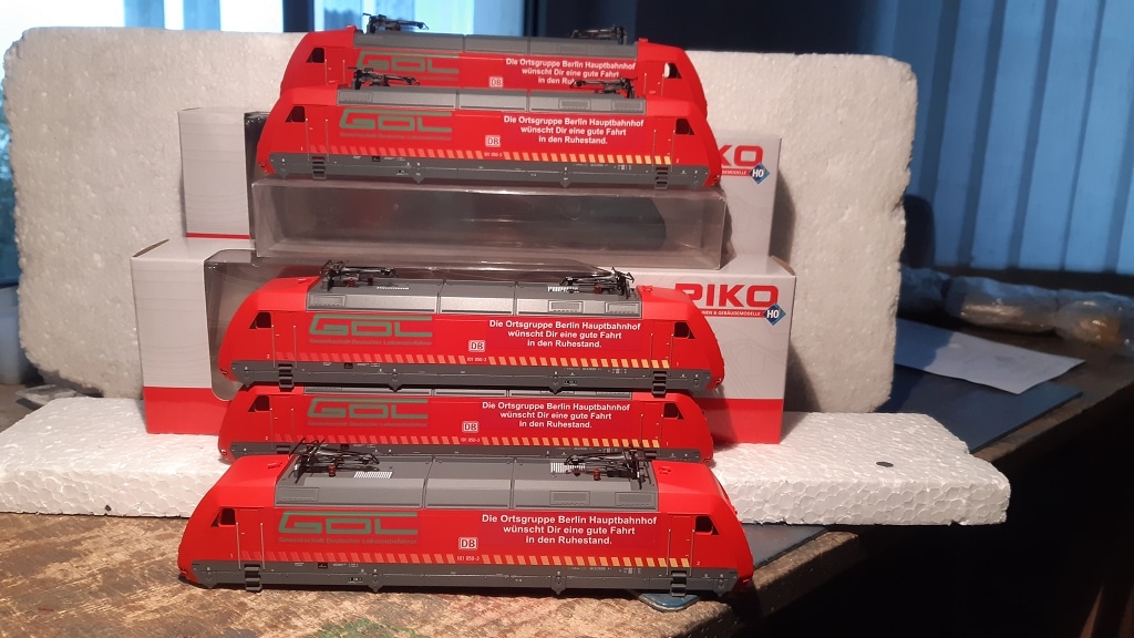 GDL Abschiedsloks für pensionierte Lokführer auf Basis BR 101 von Piko