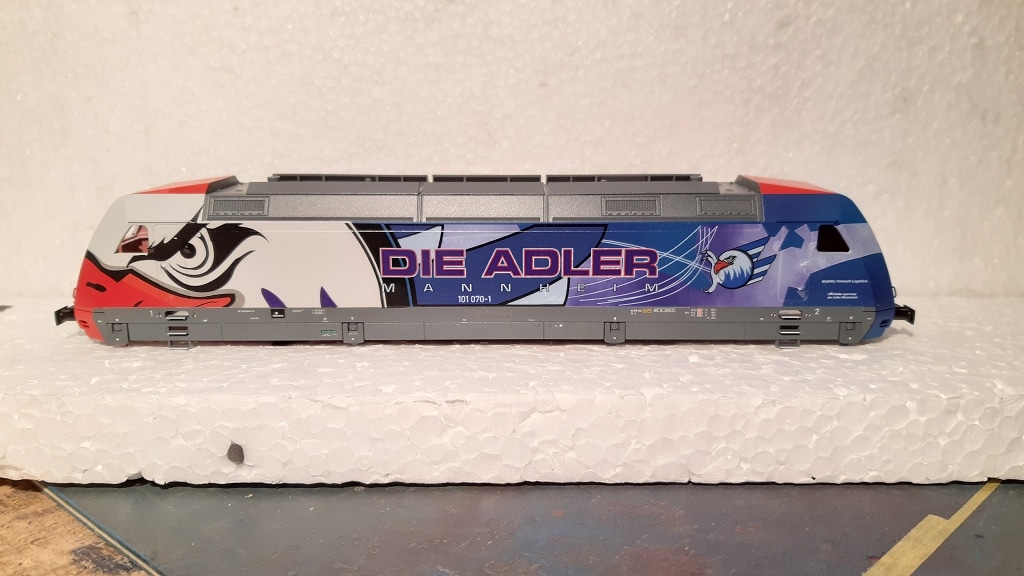 BR 101 070 Adler Mannheim auf Basis Roco H0 Modell