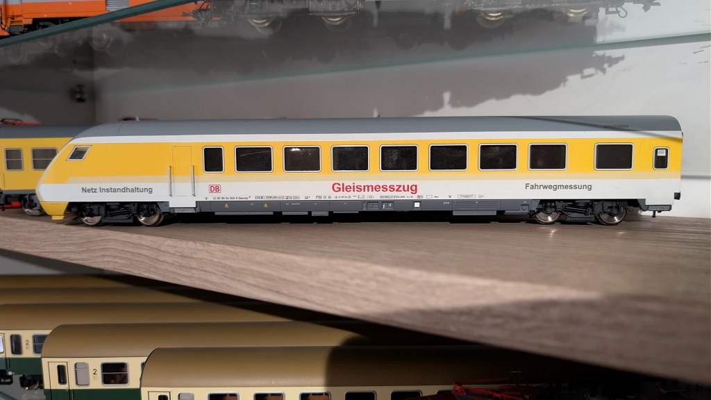 Steuerwagen Gleismesszug Netz Instandhaltung Fahrwegmessung zum RAILab1 Basis Fleischmann