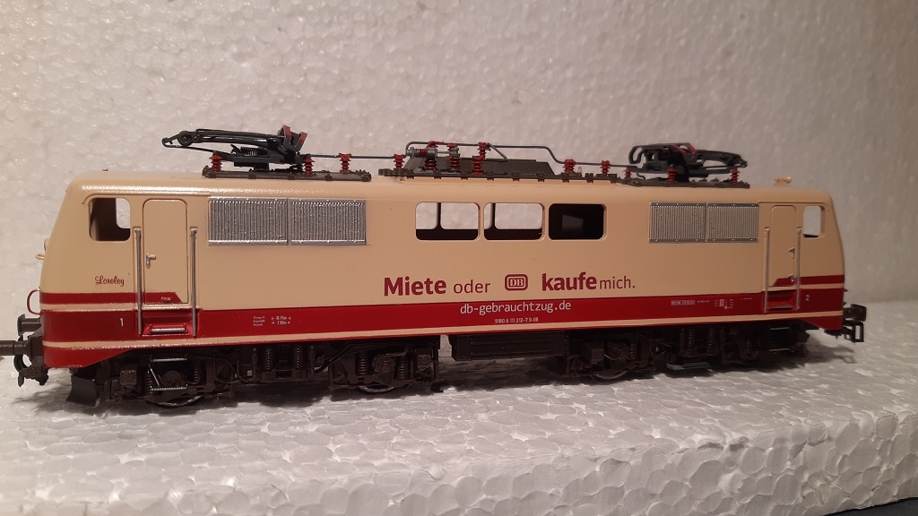 BR 111 212 DB Gebrauchtzug Miete oder Kaufe mich auf Basis Fleischmann H0
