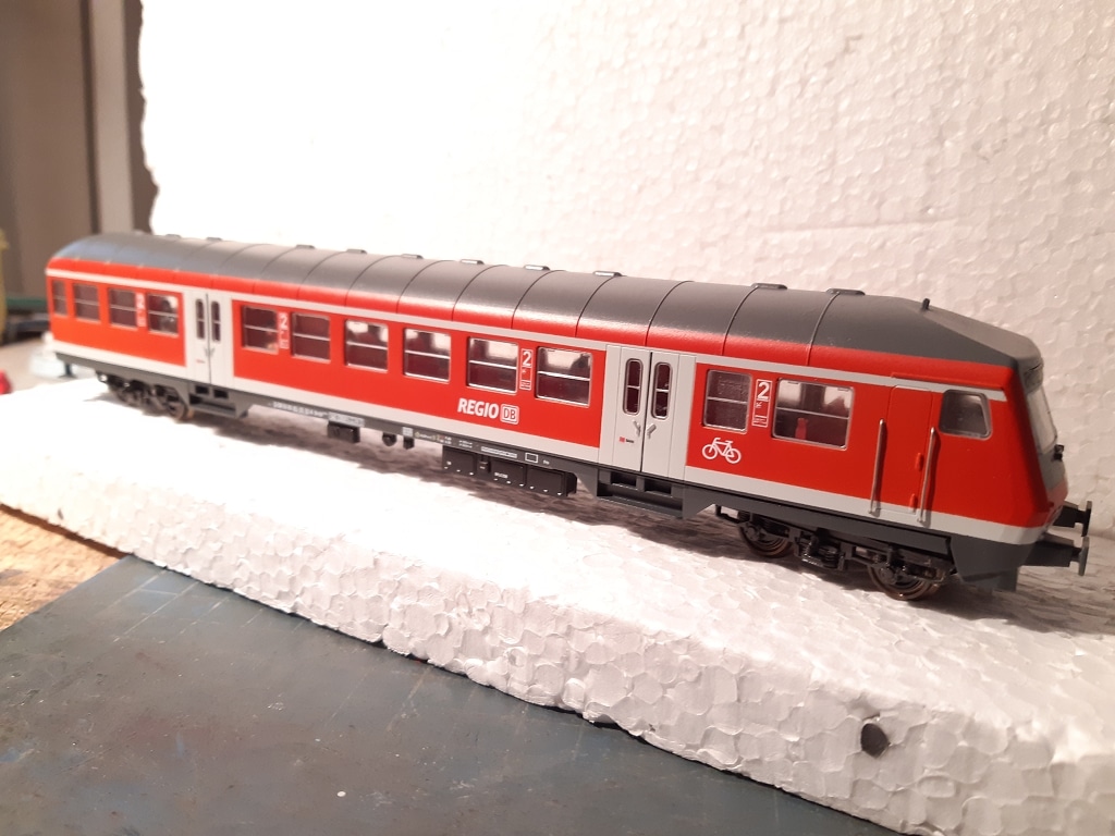 Wittenberger Steuerwagen 3D Druck Länge 26,4 cm 1:100 DB Regio auf Roco-Fahrgestell