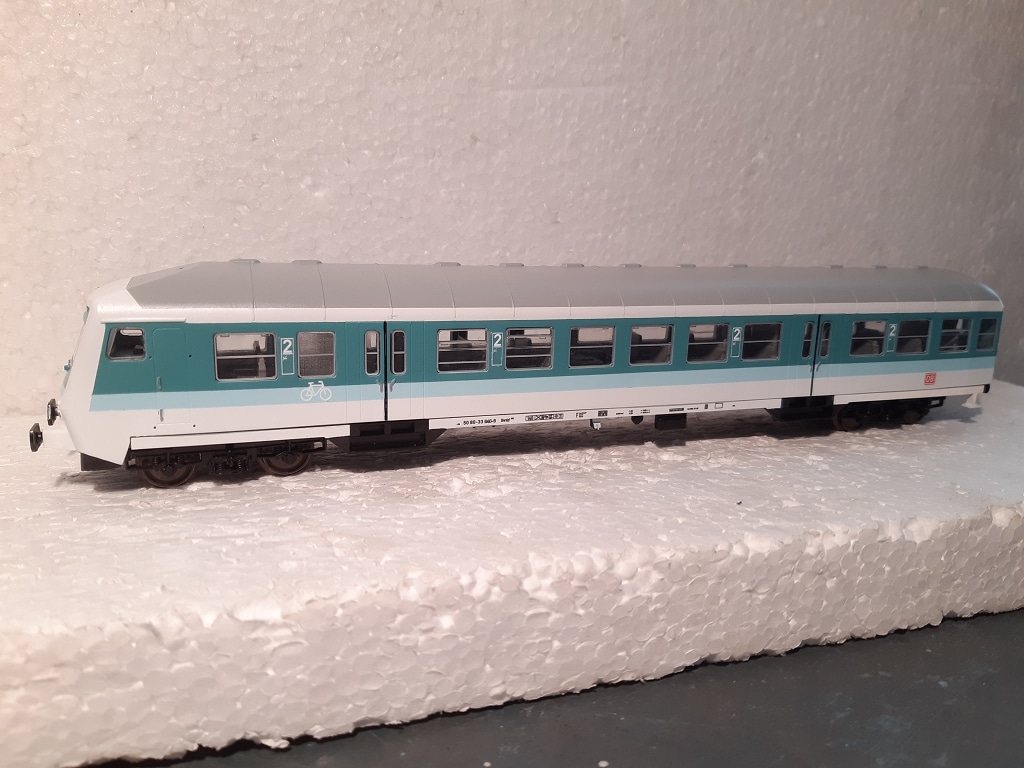 Wittenberger Steuerwagen Mintling DB auf Basis 3D Druck Resin und Roco Fahrwerk 26,4cm H0