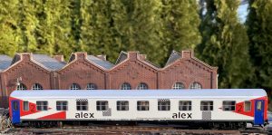 alex Privatbahn Personenwagen auf Basis Sachsenmodelle 1:87