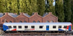 alex Privatbahn Personenwagen auf Basis Sachsenmodelle 1:87