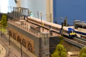 NOB Nord-Ostsee-Bahn Steuerwagen auf der Vereinsanlage in H0