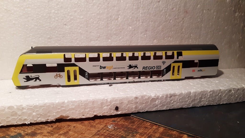 Steuerwagen bwegt Baden Württemberg Design Regio DB als H0 Modell Basis Märklin