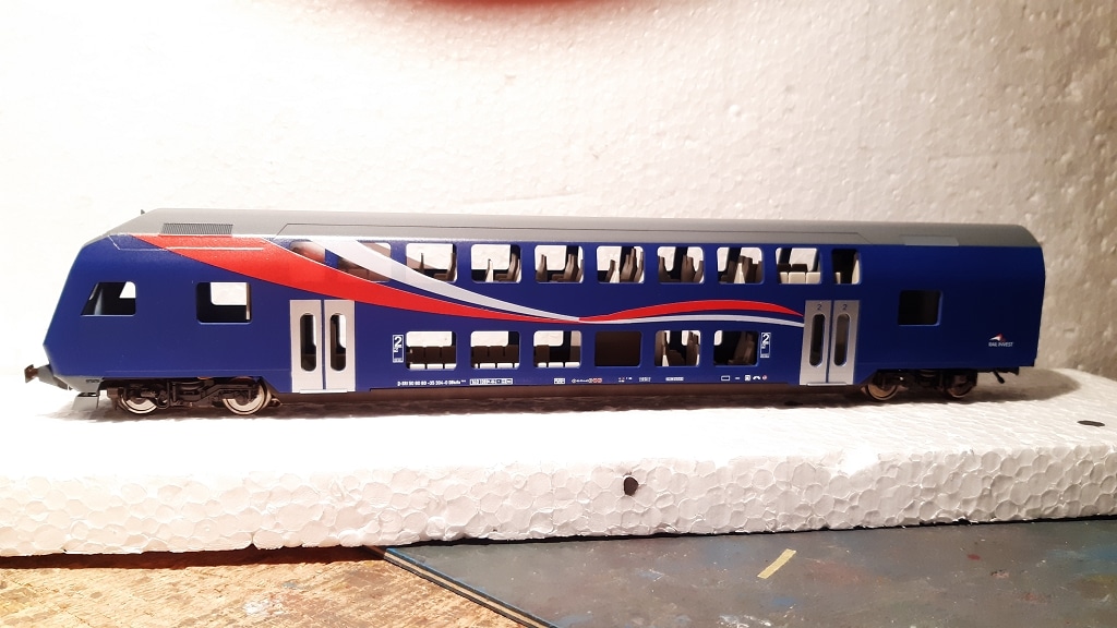 Steuerwagen SRI Rail Invest auf Basis Fleischmann H0