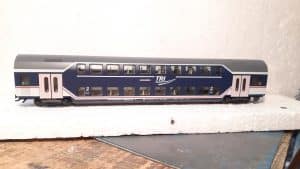 Doppelstockwagen 2. Klasse auf Basis Fleischmann H0